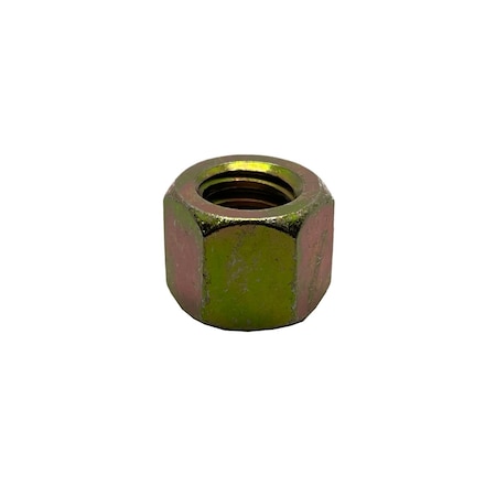 Hex Nut, 7/8-14, Carbon Steel, Grade 8, Zinc Yellow